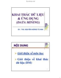 DATA MINING AND APPLICATION: TỔNG QUAN