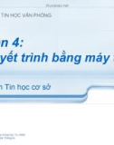 Tin học cơ sở-Chương 4: Bài 2