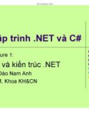 Bài giảng Lập trình NET và C#: Lecture 1 - TS Đào Nam Anh