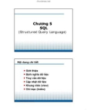 Bài giảng Cơ sở dữ liệu - Chương 5: SQL (Structured Query Language)