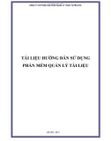 Hướng dẫn sử dụng phần mềm quản lý tài liệu