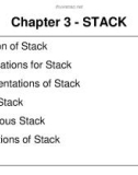 Data Structures and Algorithms - Chapter 3 -STACK