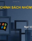 Báo cáo: Chính sách nhóm