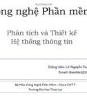 Bài giảng Công nghệ phần mềm: Bài 3 - TS. Lê Nguyễn Tuấn Thành