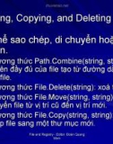 C Sharp và kiến trúc .NET. C Sharp cơ bản- P5