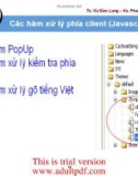 Các hàm xử lý phía client (Javascript)