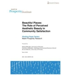 Beautiful Places: The Role of Perceived Aesthetic Beauty in Community Satisfaction