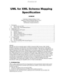 UML for XML Schema Mapping Specification