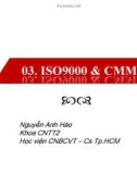 Bài giảng Software quality assurance: ISO9000 & CMM - Nguyễn Anh Hào