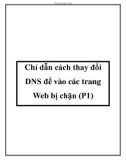 Chỉ dẫn cách thay đổi DNS để vào các trang Web bị chặn