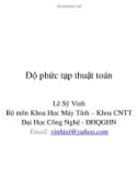 Khoa học máy tính - Độ phức tạp thuật toán