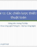 Bài giảng Cấu trúc dữ liệu và giải thuật: Bài 12 - Hoàng Thị Điệp (2014)