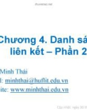 Bài giảng Cấu trúc dữ liệu và giải thuật: Chương 4.2 - Trần Minh Thái (2016)