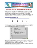 33.PEN TOOL TRONG PHOTOSHOP