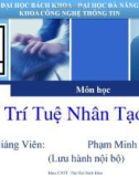 Bài giảng môn Trí tuệ nhân tạo - Phạm Minh Tuấn