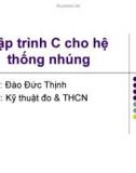 Lập trình C cho hệ thống nhúng