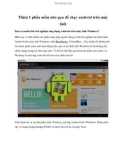 Thêm 1 phần mềm nhỏ gọn để chạy android trên máy tính