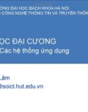 Bài giảng Tin học đại cương: Bài 3 - TS. Đỗ Bá Lâm