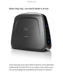 Router băng rộng - Lưu chuyển nhanh và an toàn