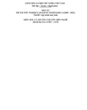 Đáp án đề thi tốt nghiệp cao đẳng nghề khóa 3 (2009-2012) - Nghề: Lập trình máy tính - Môn thi: Lý thuyết chuyên môn nghề - Mã đề thi: DA LTMT-LT29