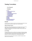 Naming and User interface Conventions