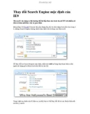 Thay đổi Search Engine mặc định của IE9