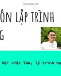 Bài giảng Nhập môn lập trình di động