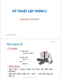 Bài giảng Kỹ thuật lập trình C: Chương 3 - ThS. Trần Quang Hải Bằng