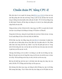 Chuẩn đoán PC bằng CPU-Z