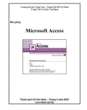 Bài giảng Microsoft Access - ĐH Nông Lâm TP. HCM