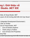 Chương 1: Giới thiệu về Visual Studio .NET IDE