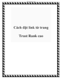 Cách đặt link từ trang Trust Rank cao