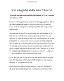 Khả năng khử nhiễu trên Nikon V1