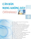 Căn bản mạng không dây (Wireless) part 1