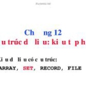 Bài giảng Ngôn ngữ lập trình Pascal: Chương 12 - Cấu trúc dữ liệu - Kiểu tập hợp