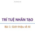 Bài giảng Trí tuệ nhân tạo: Bài 1 - Trương Xuân Nam