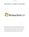 Quản lý Windows Server 2008 R2 Core bằng SCONFIG