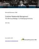 Customer Relationship Management: The Winning Strategy in a Challenging Economy