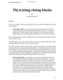 Thị trường chứng khoán - Kim Dung Phạm Thị