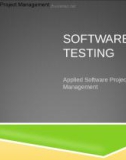 Applied Software Project Management - SOFTWARE TESTING