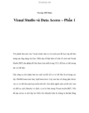 Viewing .NET Data - Visual Studio và Data Access – Phần 1