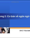 Chương 2: Cơ bản về ngôn ngữ Java