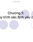 Công nghệ phần mềm - Chương 5 Quy trình xác định yêu cầu