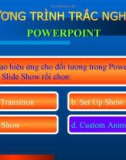 Báo cáo: Chương trình trắc nghiệm powerpoint