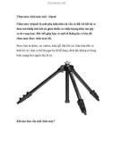 Chọn mua chân máy ảnh - tripod