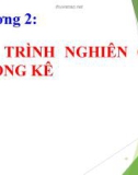 Bài giảng Nguyên lý thống kê: Chương 2 - ThS. Nghiêm Phúc Hiếu