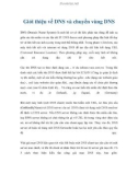 Giới thiệu về DNS và chuyển vùng DNS