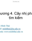 Bài giảng Cấu trúc dữ liệu và giải thuật: Chương 4 - Trần Minh Thái