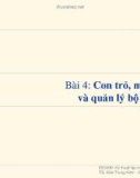 Bài giảng Kỹ thuật lập trình: Bài 4 - TS. Đào Trung Kiên