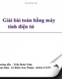 Bài 6: Giải bài toán bằng máy tính điện tử